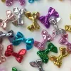 Acrylic electroplated metal ribbon bow creative diy mobile phone pendant chain/pendant key chain accessory making materials Specification image